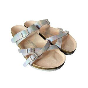 Arizona Style Women's 10 Sandals Two Strap/Buckle Slides Excellent Condition